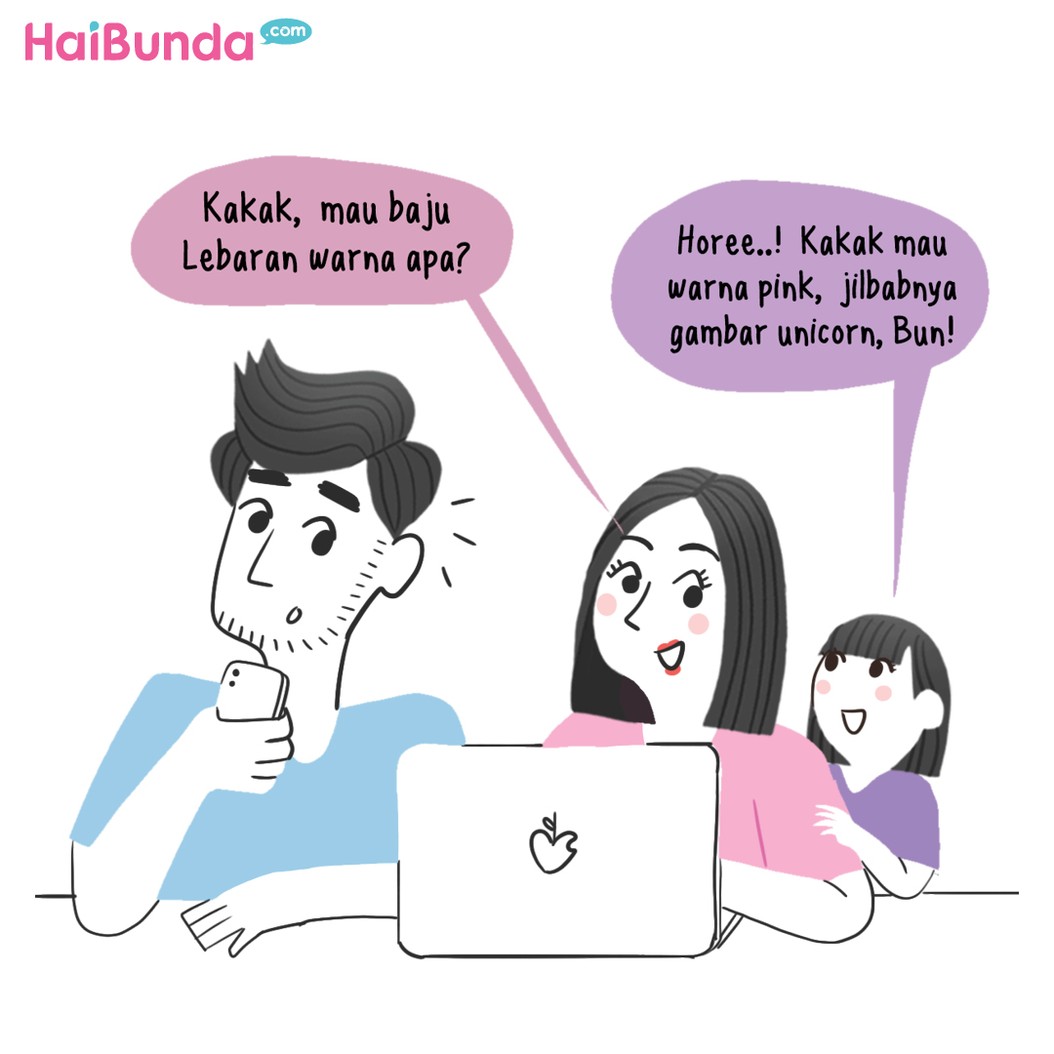 Komik Bunda Baju Lebaran