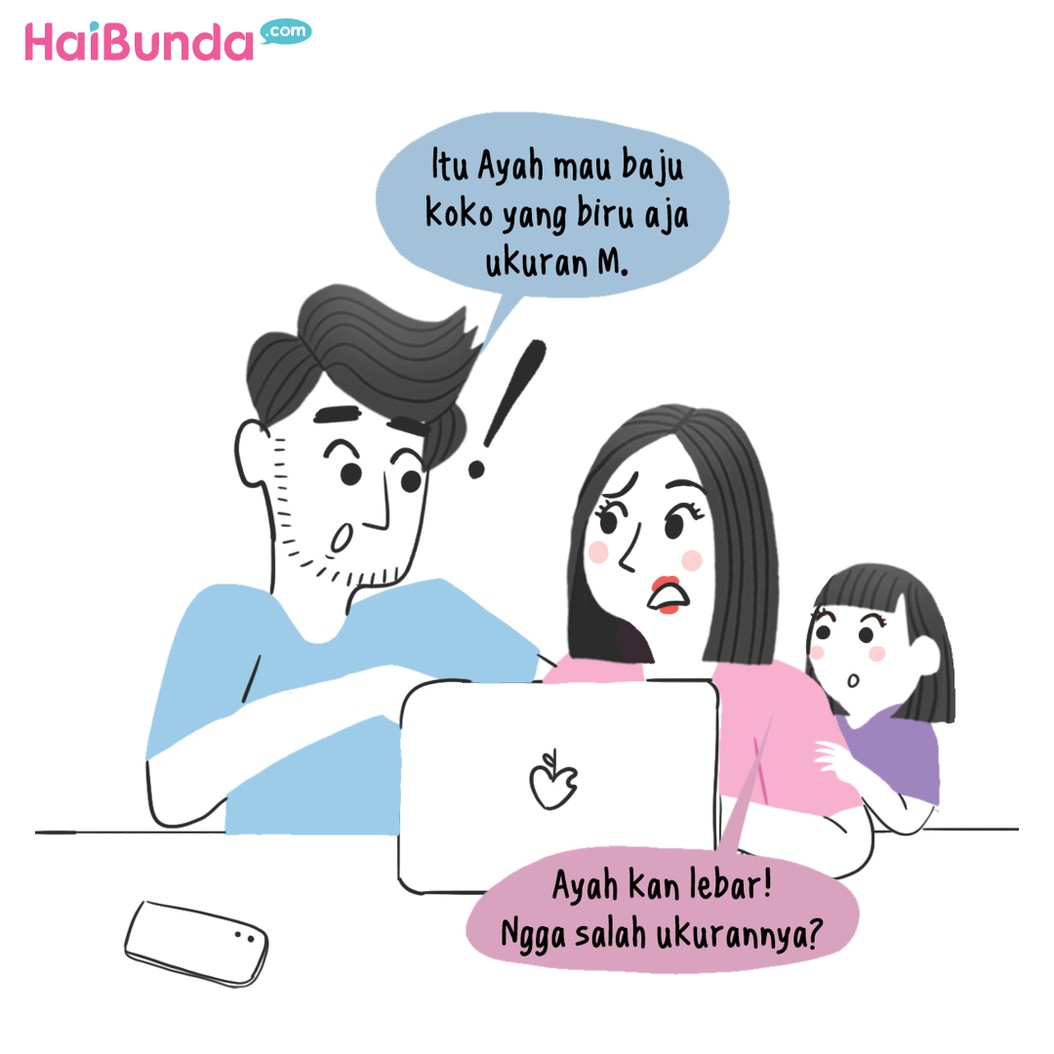 Komik Bunda Baju Lebaran