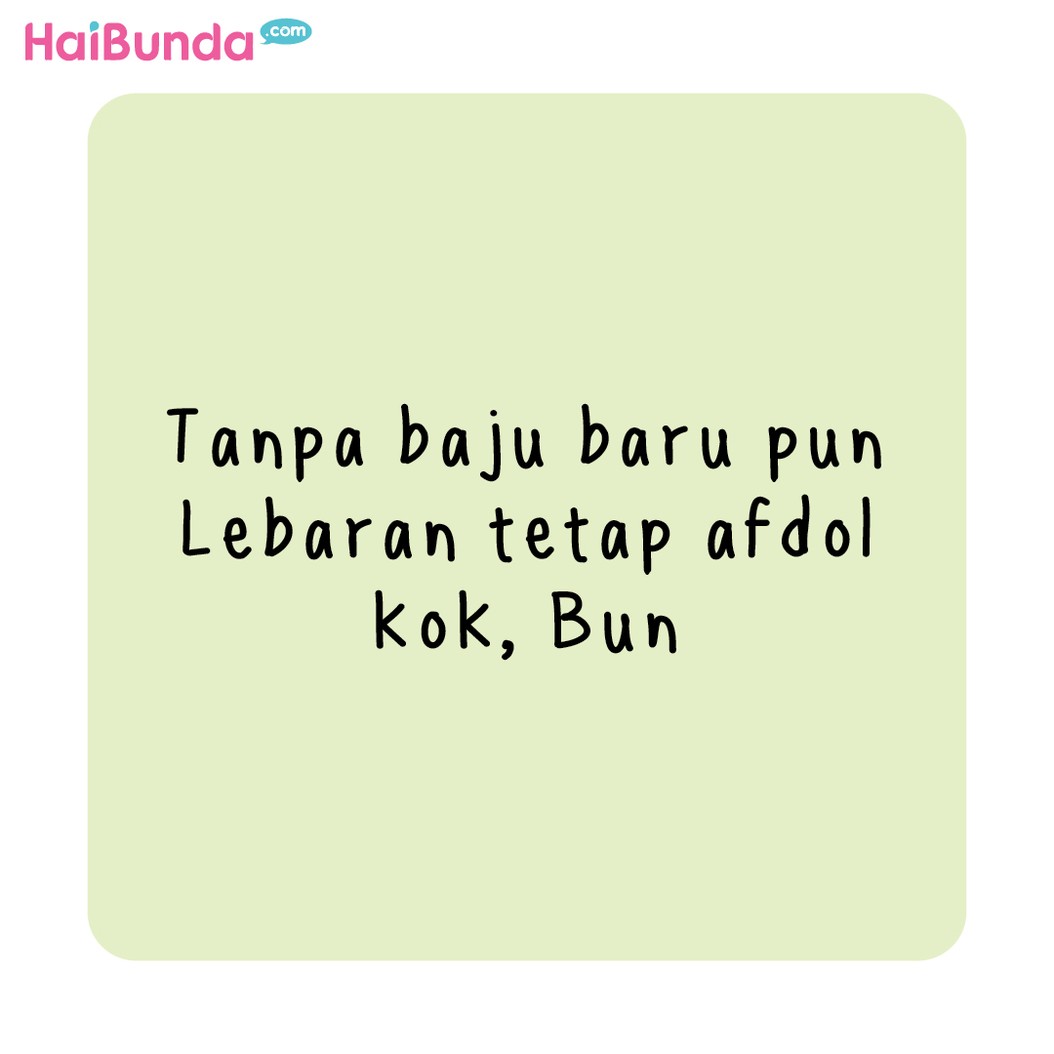 Komik Bunda Baju Lebaran