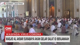 VIDEO: Masjid Akbar Surabaya Akan Gelar Salat Id Berjamaah