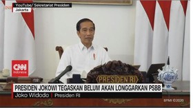 VIDEO: Jokowi Tegaskan Belum Akan Longgarkan PSBB