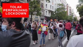 VIDEO: Unjuk Rasa Perpanjangan Masa Darurat