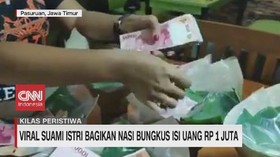 VIDEO: Viral Pasutri Bagikan Nasi Bungkus Isi Uang Rp 1 Juta