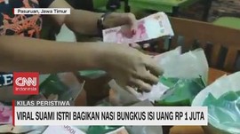 VIDEO: Viral Pasutri Bagikan Nasi Bungkus Isi Uang Rp 1 Juta