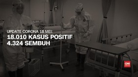 VIDEO: 18 Mei Kasus Corona di RI Capai 18.010, 4.324 Sembuh
