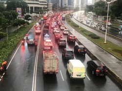 Video Kemacetan Jalan Sudirman Jakarta di Tengah PSBB