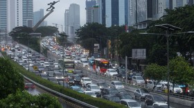 Sejumlah Titik di Tol Dalam Kota Jakarta Macet