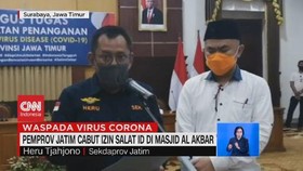 VIDEO: Pemprov Jatim Cabut Izin Salat ID di Masjid Al Akbar