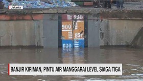 VIDEO: Banjir Kiriman, Pintu Air Manggarai Level Siaga 3