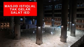 VIDEO: Masjid Istiqlal Tak Gelar Salat Ied