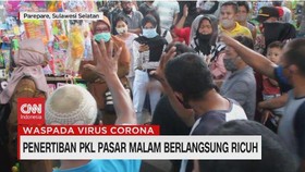 VIDEO: Penertiban PKL Pasar Malam Berlangsung Ricuh