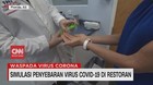 VIDEO: Simulasi Penyebaran Virus Covid-19 di Restoran