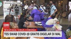 VIDEO: Tes Swab Covid-19 Gratis Digelar di Mal