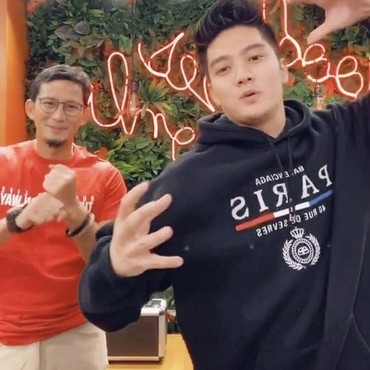 Main TikTok Bareng Sandiaga Uno, Boy William: Ngalay Dikit