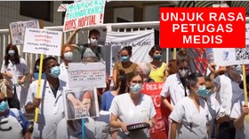 VIDEO : Staf Medis Protes, Pemerintah Segera Naikkan Gaji