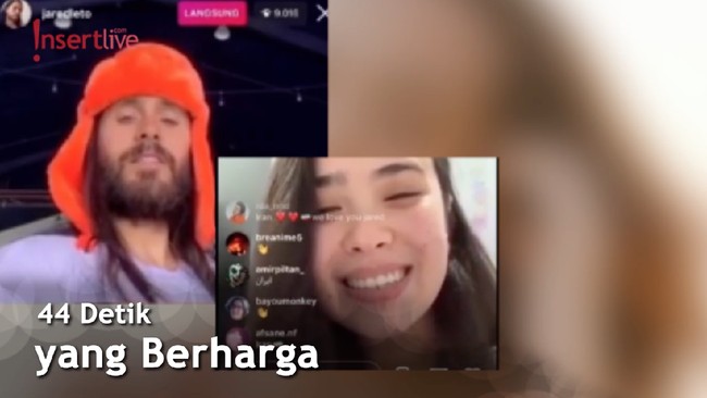 Groginya Pamela Boewie Live Instagram Bersama Jared Leto