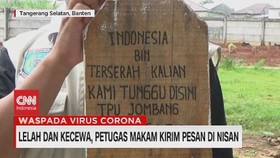 VIDEO: Lelah & Kecewa, Petugas Makam Kirim Pesan di Nisan