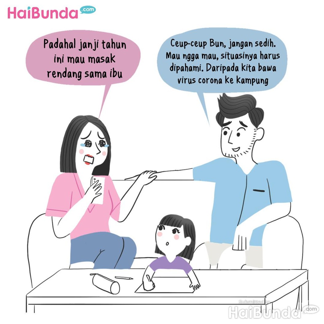 Komik Lebaran virtual