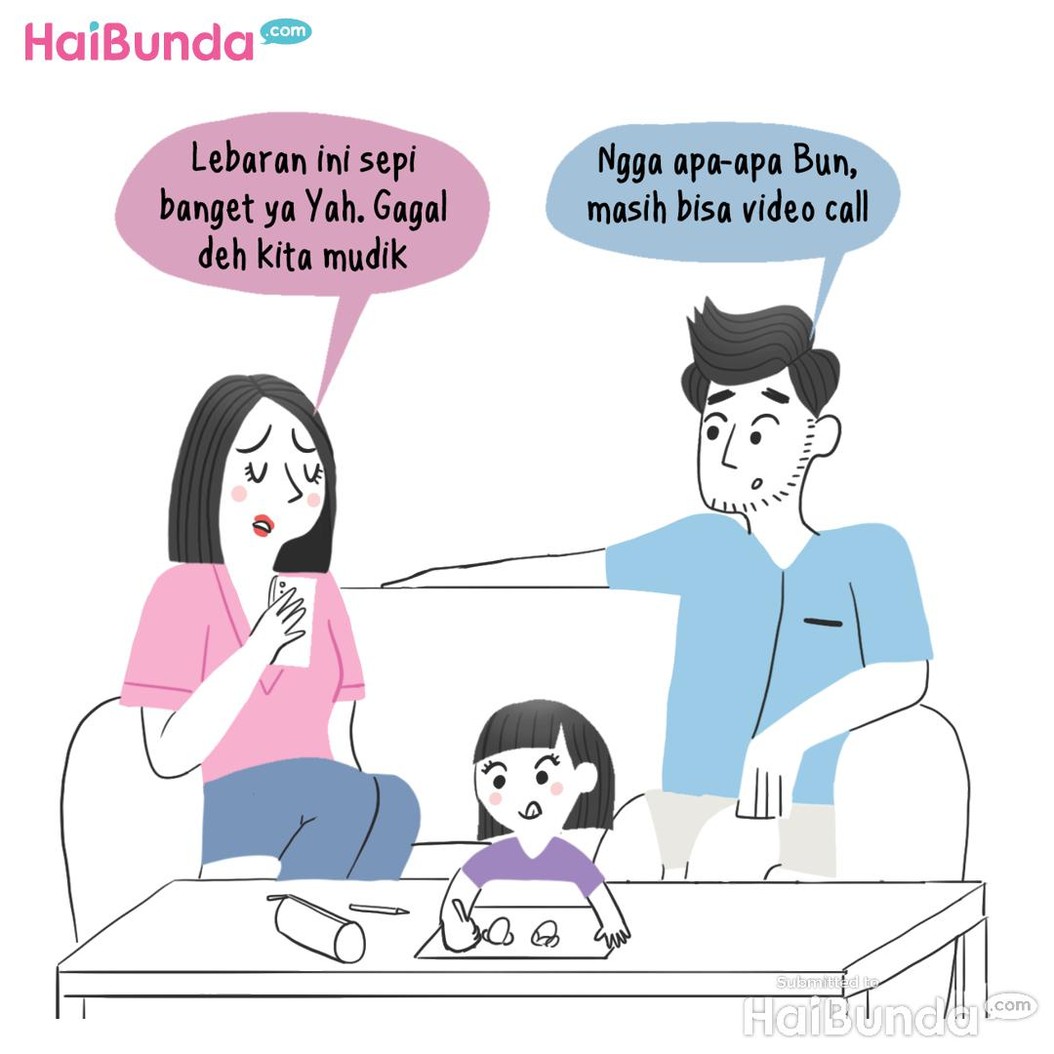 Komik Lebaran virtual