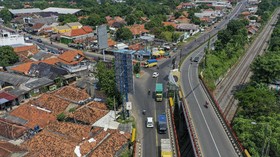 Lalu Lintas Mudik Simpang Jomin Arah Jawa Ramai Lancar Sabtu Sore