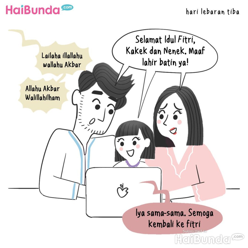 Komik Lebaran virtual