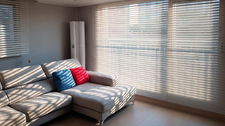 1171042261 Photo taken in January 2019, apartment living room interior in Korea.