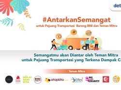 Banyak Cara #AntarkanSemangat untuk Pejuang Transportasi Saat Pandemi