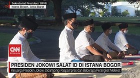 VIDEO: Presiden Jokowi Salat Id di Istana Bogor