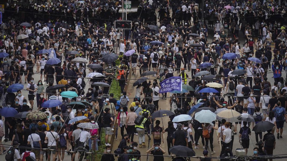 FOTO: Demo Hong Kong Kembali Ricuh