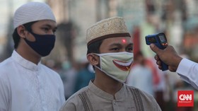 FOTO: Ketika Salat Id Digelar di Tengah Pandemi