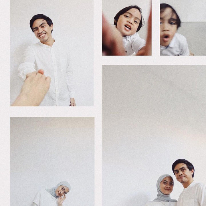 <p>Meskipun di rumah saja, perayaan Idul Fitri kali ini tetap spesial bagi Ayudia dan Ditto karena bertepatan dengan hari ulang tahun Sekala. (Foto: Instagram @ayudiac)</p>