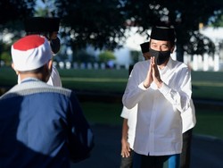 Presiden Jokowi Salat Id Berjemaah di Tengah Pandemi