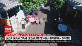 VIDEO: Jaga Jarak Saat Lebaran dengan Bantuan Drone