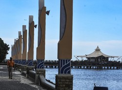 Viral Air Laut di Beachpool Ancol Sempat Pasang, Kini Kembali Normal