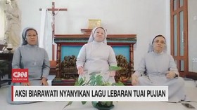 VIDEO: Aksi Biarawati Nyanyikan Lagu Lebaran Tuai Pujian