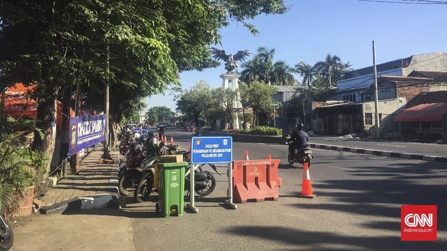 checkpoint di perbatasan wilayah Bekasi-Jakarta