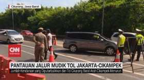 VIDEO: Pantauan Jalur Mudik Tol Jakarta-Cikampek