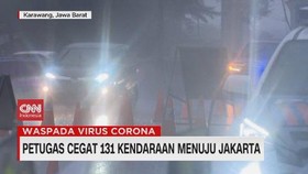 VIDEO: Petugas Cegat 131 Kendaraan Menuju Jakarta