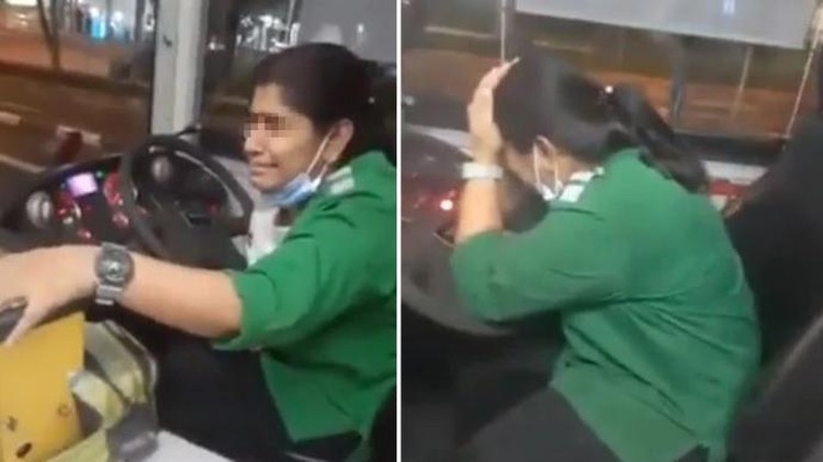 Viral 3 Pria Hibur Sopir Bus Wanita Yang Nangis Karena Suami Meninggal 0371