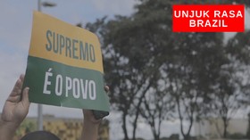 VIDEO: Unjuk Rasa Akhiri Lockdown di Brazil