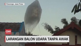VIDEO: Membahayakan, Balon Tanpa Awak Diamankan Polisi