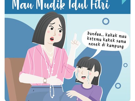 Bunda Perlu Tahu, Kiat Hadapi Anak Rewel Mau Mudik Idul Fitri