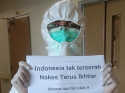 Begini Potret Nakes Rayakan Lebaran di RS Surabaya hingga Saling Support