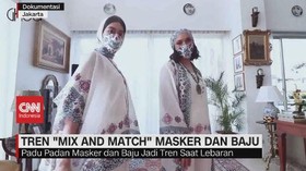 VIDEO: Tren 'Mix and Match' Masker dan Baju