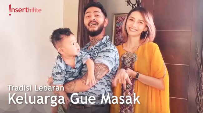 Suasana Lebaran Onadio Leonardo Bersama Istri Meskipun Beda Keyakinan