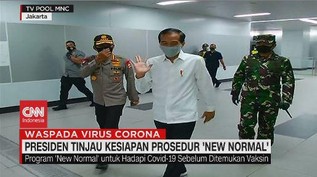 VIDEO: Didampingi Anies, Jokowi Tinjau Kesiapan 'New Normal'