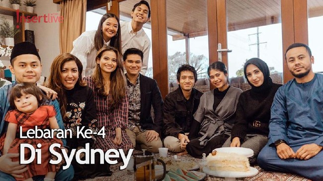 Lebaran di Australia, Acha Septriasa Buat Kue Nastar Bareng Anak dan Suami