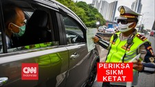 VIDEO: Periksa SIKM Ketat, Ratusan Mobil Ditolak Masuk Jakart