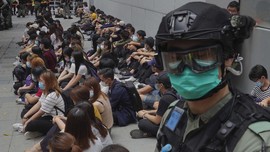 FOTO: Protes RUU Lagu Kebangsaan di Hong Kong