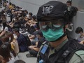FOTO: Protes RUU Lagu Kebangsaan di Hong Kong